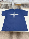 Blue Powerbox Digital Cotton T-Shirt